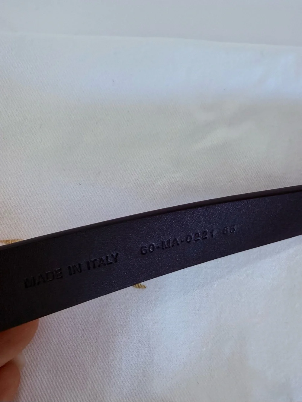Dior Saddle Belt in Black